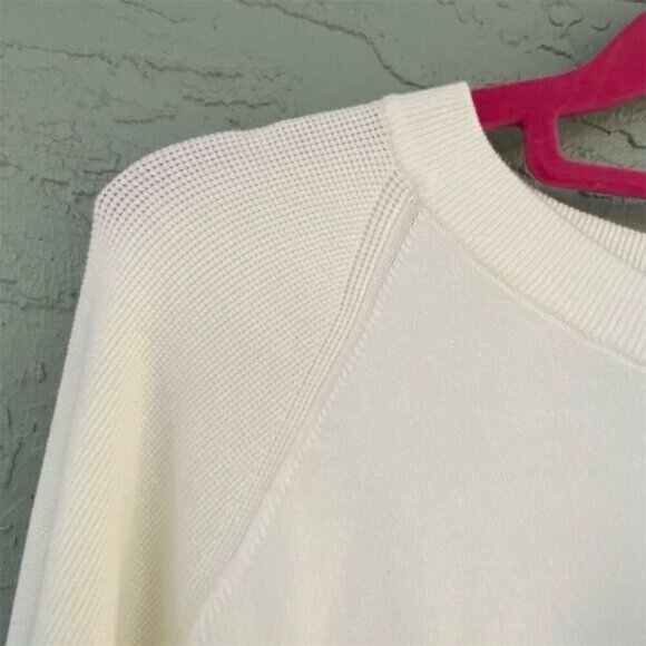 Peter Millar Women's Ivory Crewneck Sweater Size L Long Sleeve Casual - Picture 7 of 10
